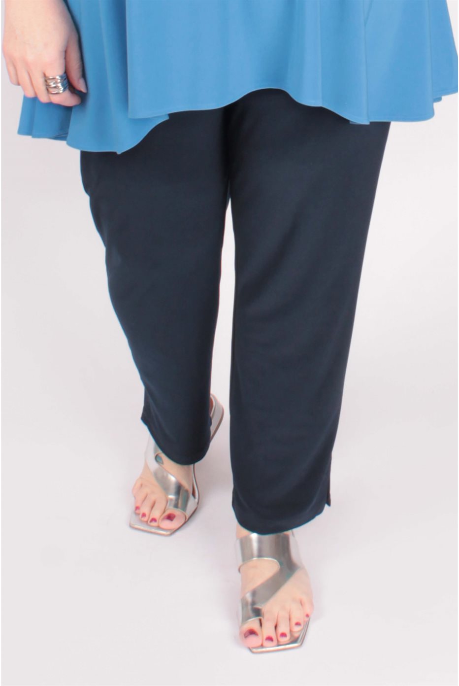 Pantalon étroit marine Midi